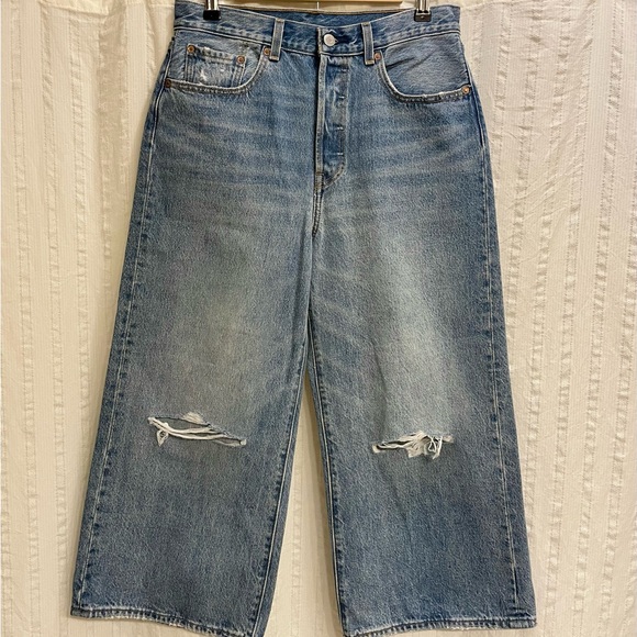 Women’s Levi’s X Free People High Water Wide Leg Jeans Size 29 High Waist - Picture 4 of 7